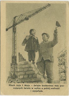 Karta z życzeniami z okazji 1 Maja