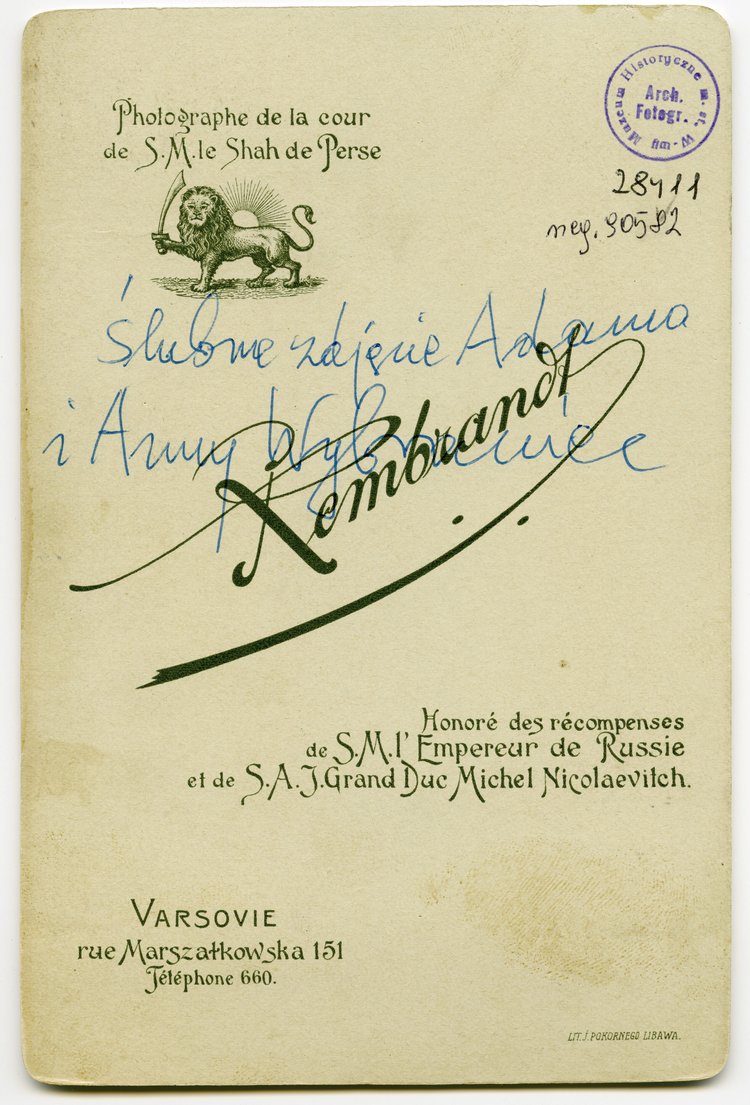 Portret ślubny Anny Szczyglińskiej i Adama Wybrańca