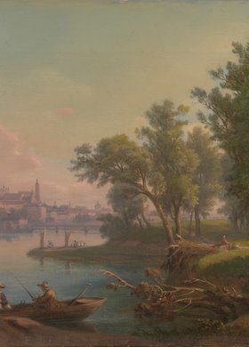 Widok Warszawy z Saskiej Kępy