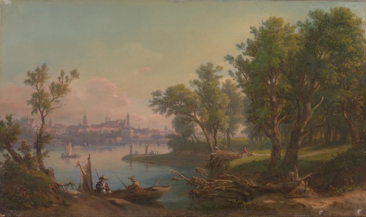 Widok Warszawy z Saskiej Kępy