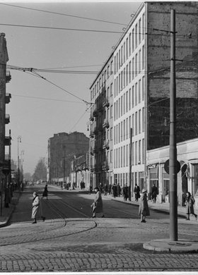 Ulica Nowowiejska, widok od strony placu Zbawiciela