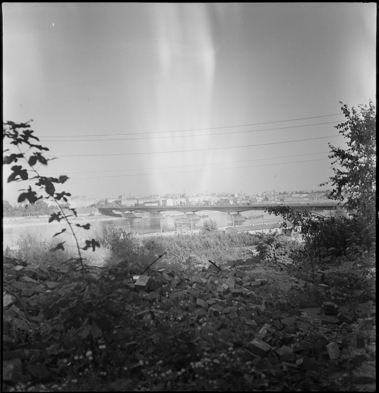 Widok na Wisłę i most Śląsko-Dąbrowski