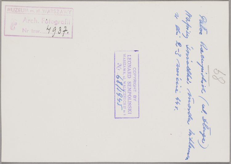 Tablica z pałacu Raczyńskich przy ulicy Długiej 7, gdzie mieścił się Centralny Szpital Powstańczy nr 1