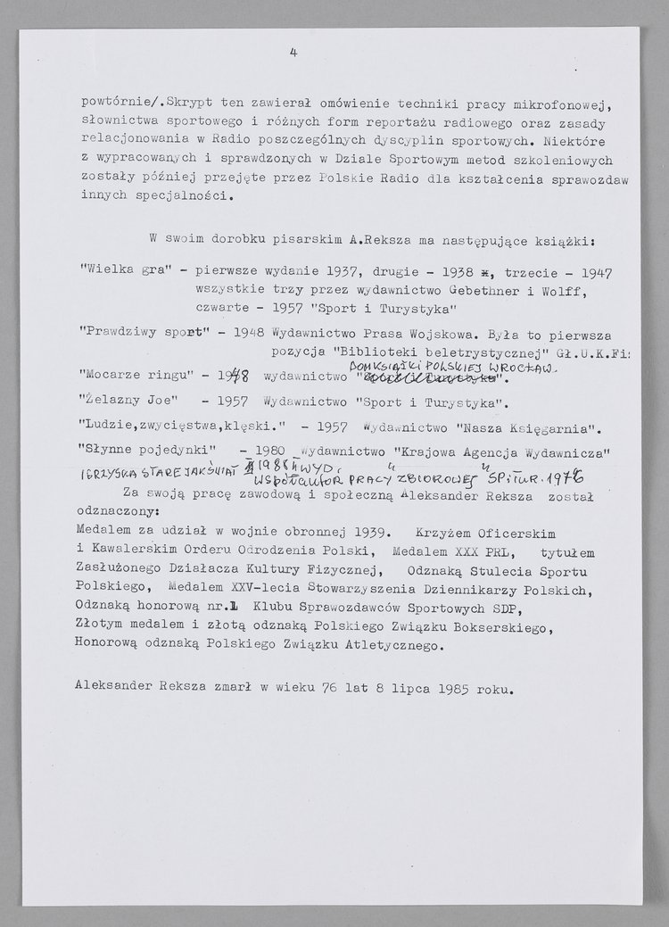 Pełny życiorys dziennikarza sportowego Aleksandra Rekszy-Kakietka