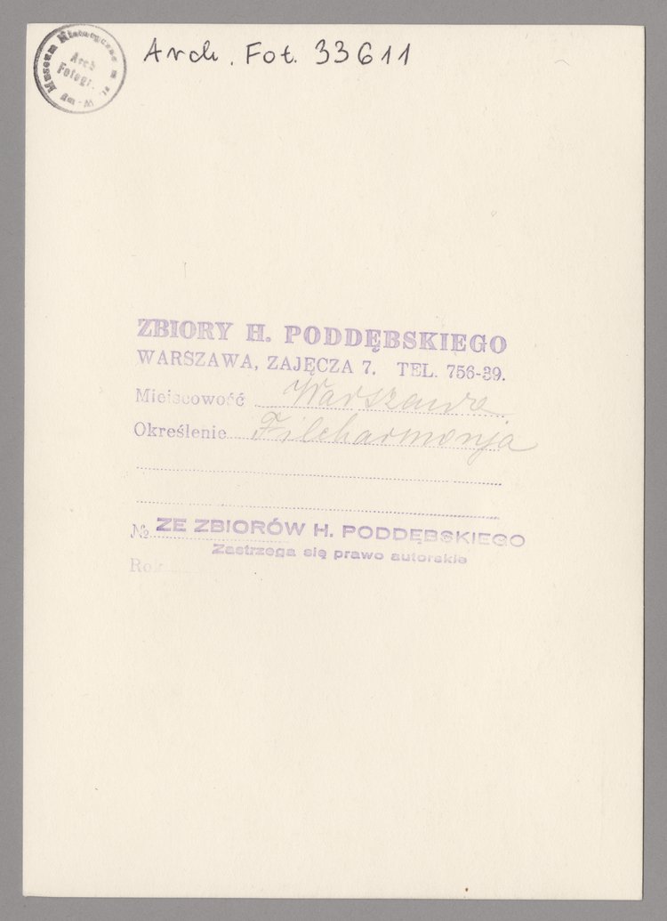 Gmach Filharmonii przy ulicy Jasnej