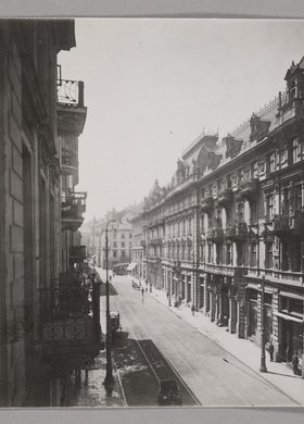 Perspektywa ulicy Trębackiej