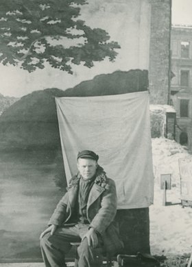 Uliczny fotograf podczas pracy