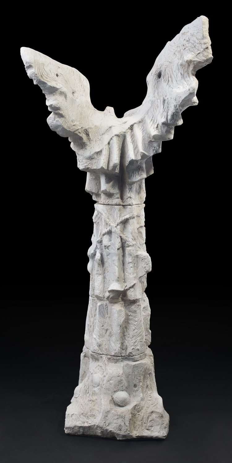 Uskrzydlona Kolumna I (Model pomnika Bitwy o Monte Cassino w Warszawie) z cyklu Uskrzydlone postacie