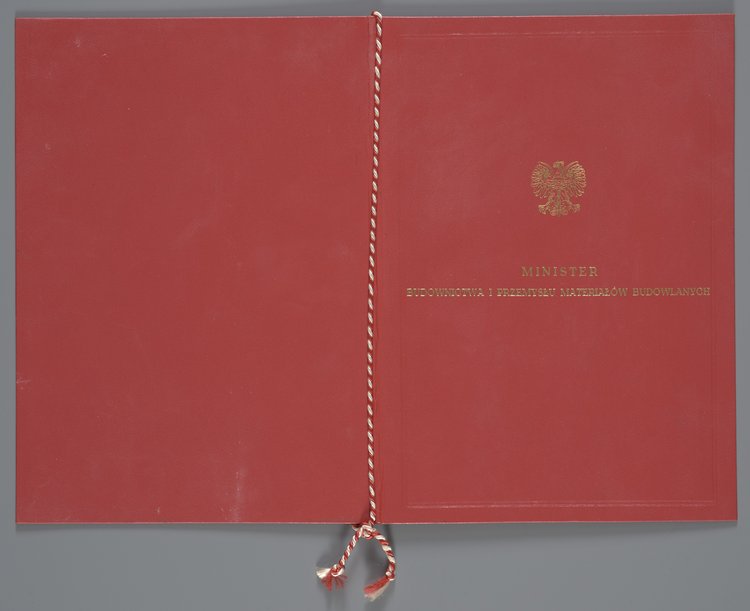 Pismo wysłane przez ministra Stanisława Kukurykę w okładce i teczce