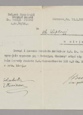 Pismo z zaproszenie mna "Tańcującą Choinkę"