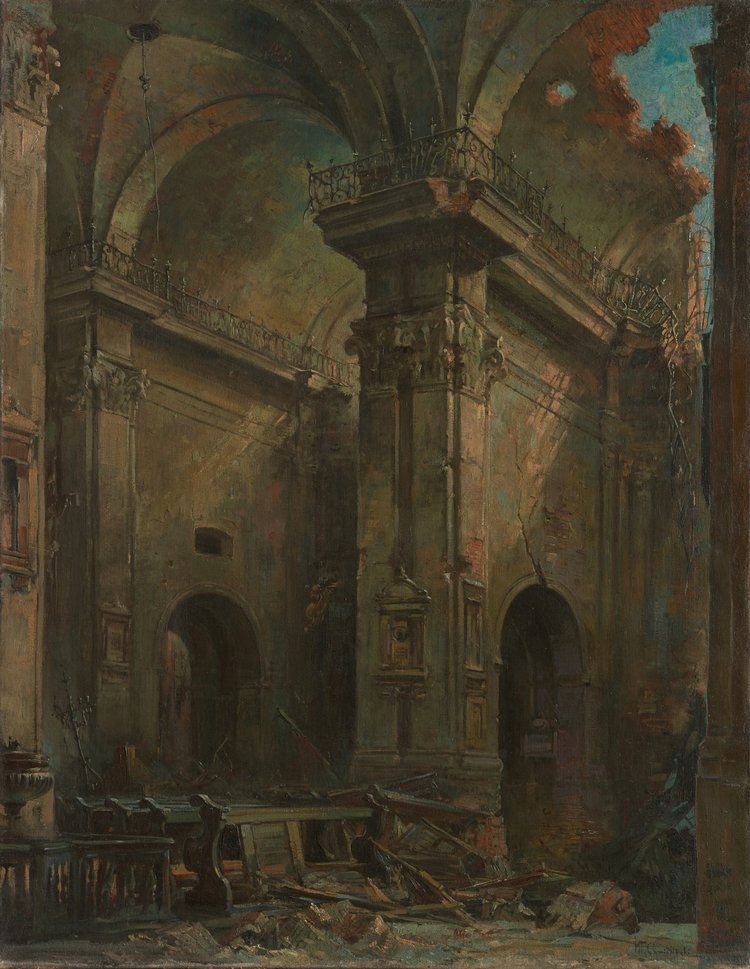 Wnętrze kościoła Św. Krzyża w Warszawie