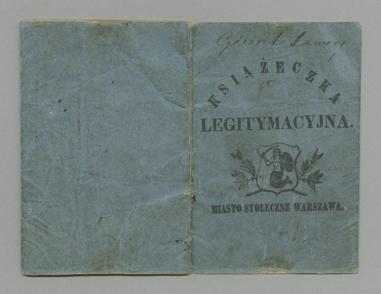 Książeczka legitymacyjna Ksawerego Gierszta