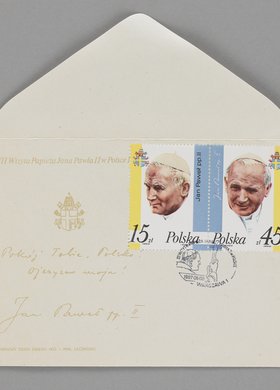Koperta wydana z okazji III. wizyty papieża św. Jana Pawła II w Polce w 1987 r.