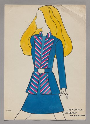 Projekt kostiumu Księstwo Warszawskie z kolekcji militarnej