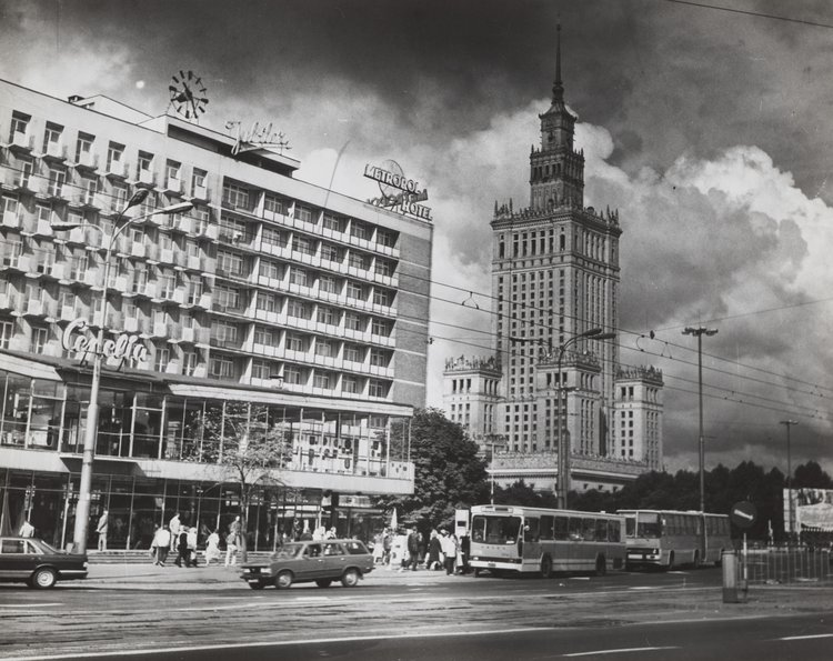 Palace of Culture and Science from Nowogrodzka Street