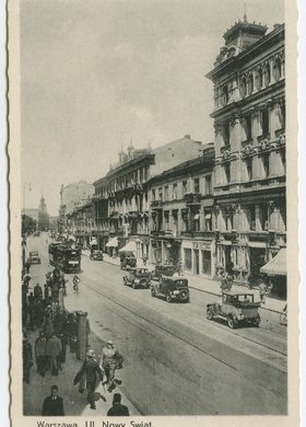 Nowy Świat w rejonie wylotu ulicy Foksal