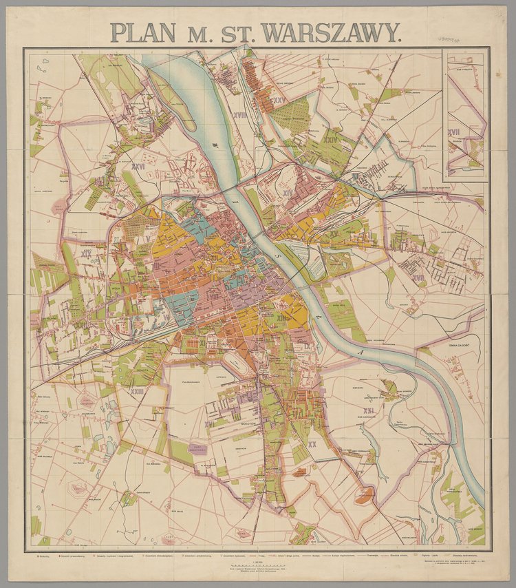 Plan miasta stołecznego Warszawy, skala 1:20000