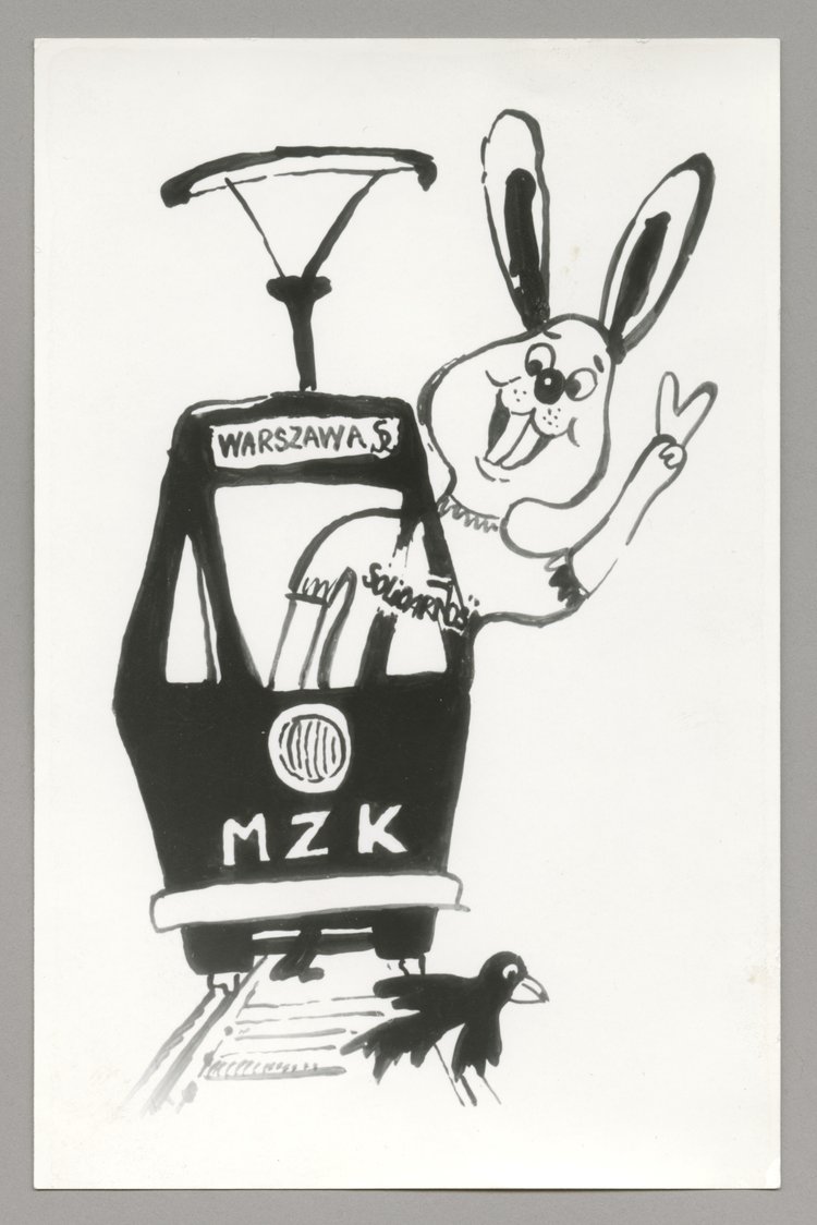 Satyryczna fotografia opozycyjna NSZZ "SOLIDARNOŚĆ"