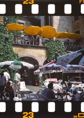 Ogródek kawiarni Lapidarium