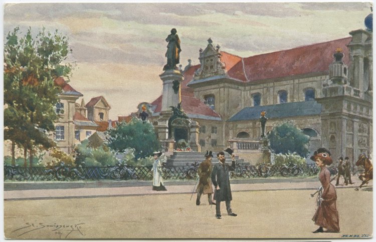 Pomnik Adama Mickiewicza przy Krakowskim Przedmieściu