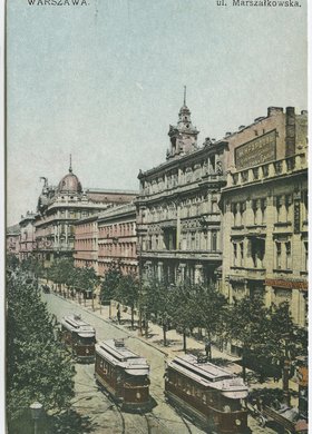 Ulica Marszałkowska przy skrzyżowaniu z ulicą Złotą