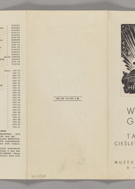 Zaproszenie na Wystawę Grafiki Tadeusza Cieślewskiego-Syna