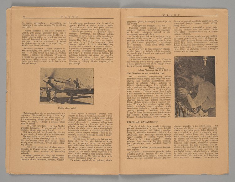 Czasopismo zatytułowane "Wzlot. Pismo Młodzieży Lotniczej", Rok I, lipiec - wrzesień 1943 r.