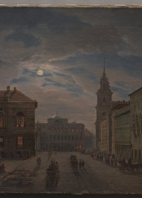 Krakowskie Przedmieście nocą