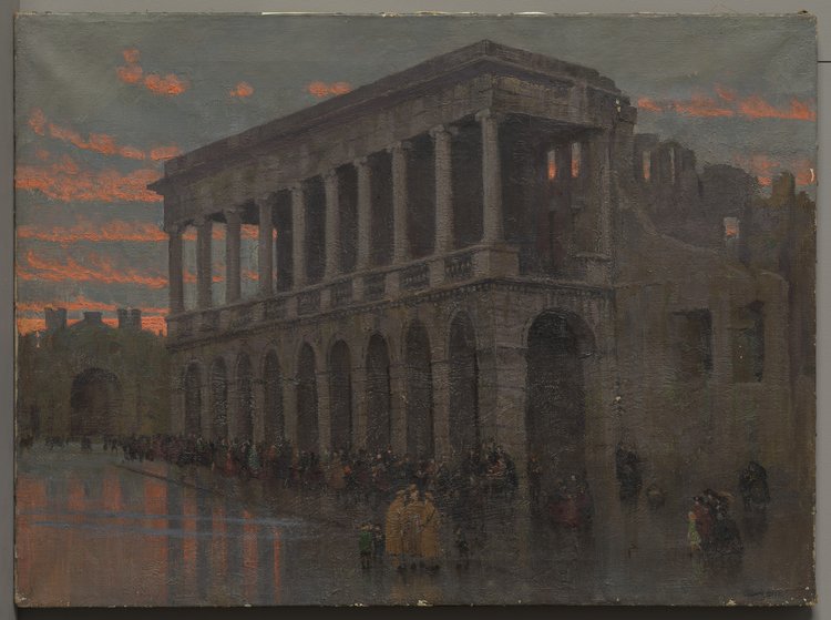 Ruiny pałacu Lubomirskich na placu Żelaznej Bramy