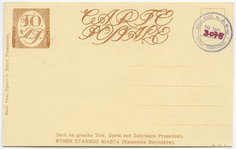 Dach kamienicy Baryczków przy Rynku Starego Miasta 32