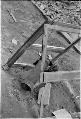 Dysza napędowa pocisku rakietowego z niemieckiej wyrzutni typu Nebelwerfer