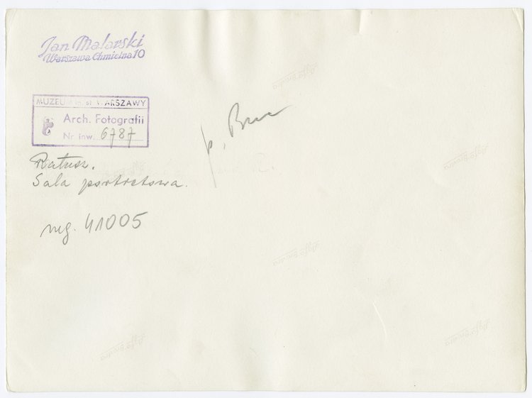 Sala portretowa w Ratuszu przy placu Teatralnym