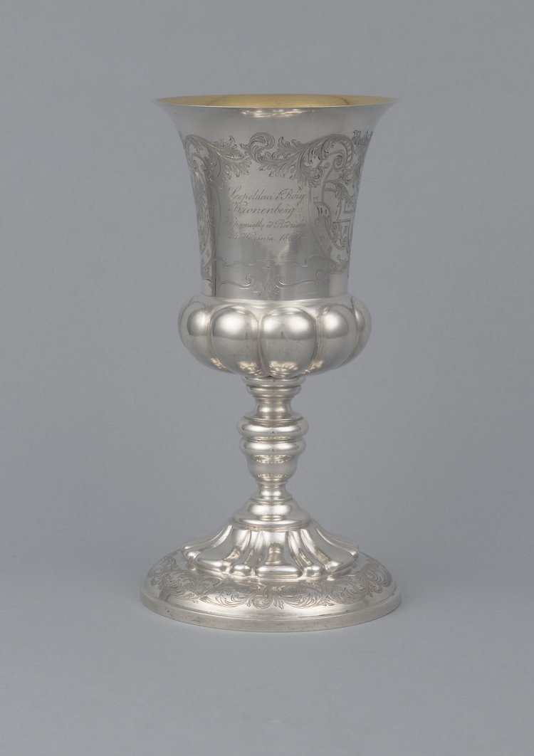 Puchar z dedykacją dla Róży i Leopolda Kronenbergów