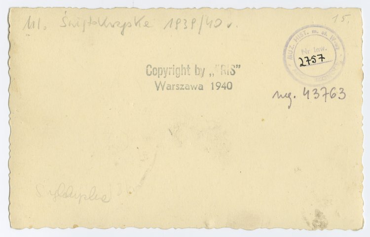 Ulica Świętokrzyska po bombardowaniach we wrześniu 1939