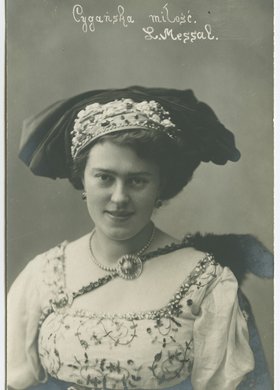 Portret śpiewaczki Lucyny Messal