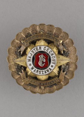 Odznaka majstra cechu zgromadzenia w Warszawie