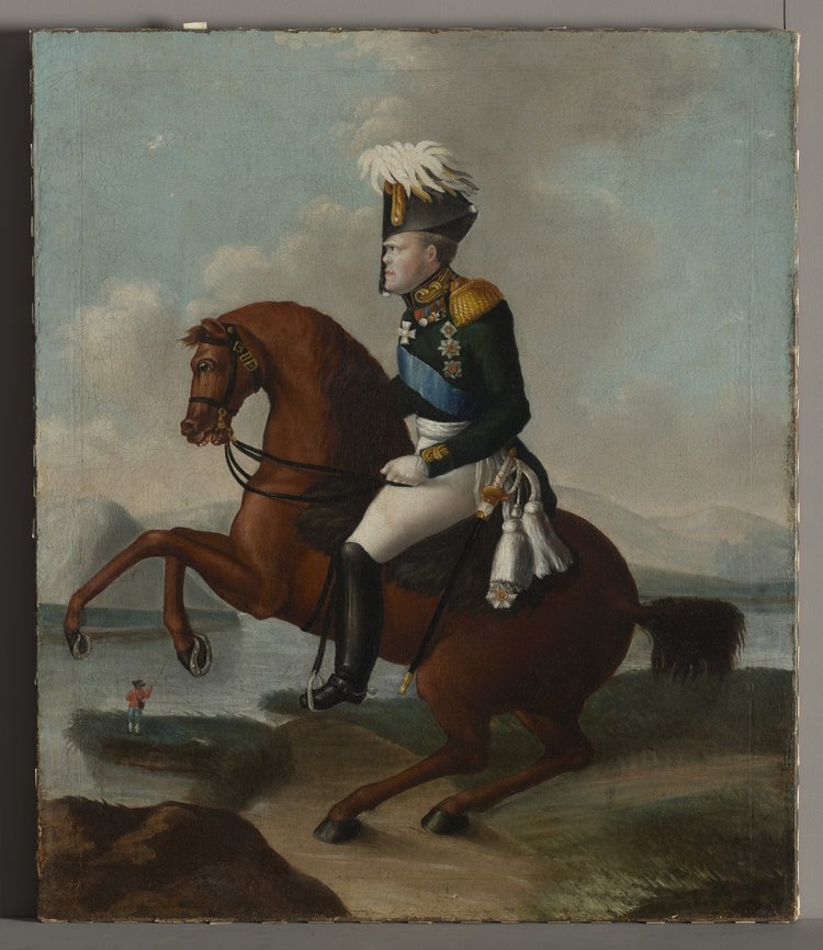 Portret Wielkiego Księcia Konstantego (1779-1831) na koniu