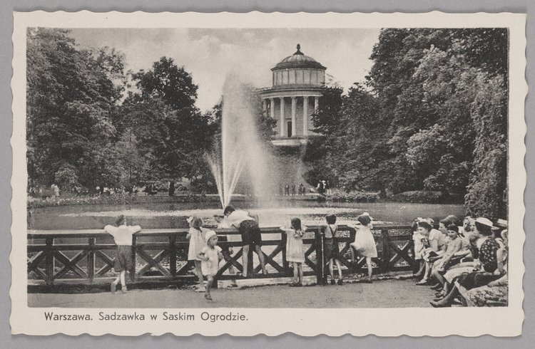 Dzieci w Ogrodzie Saskim