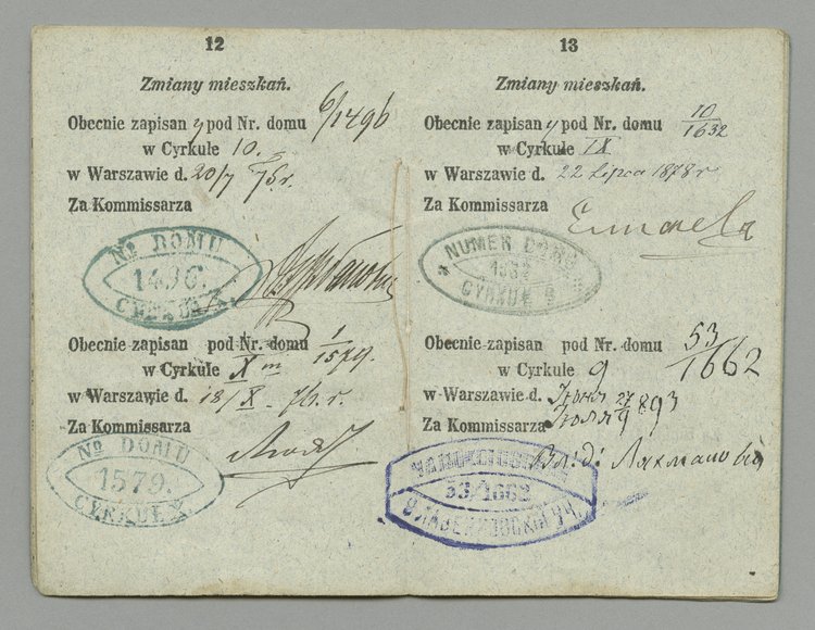 Książeczka legitymacyjna Ksawerego Gierszta