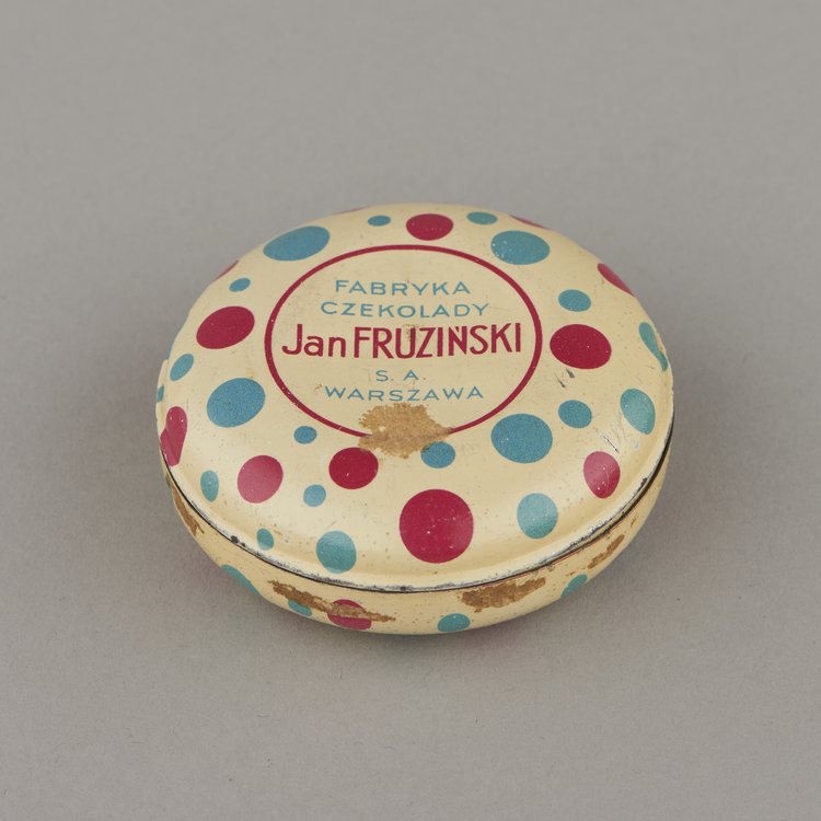 Pudełko po drażetkach firmy Jan Fruziński