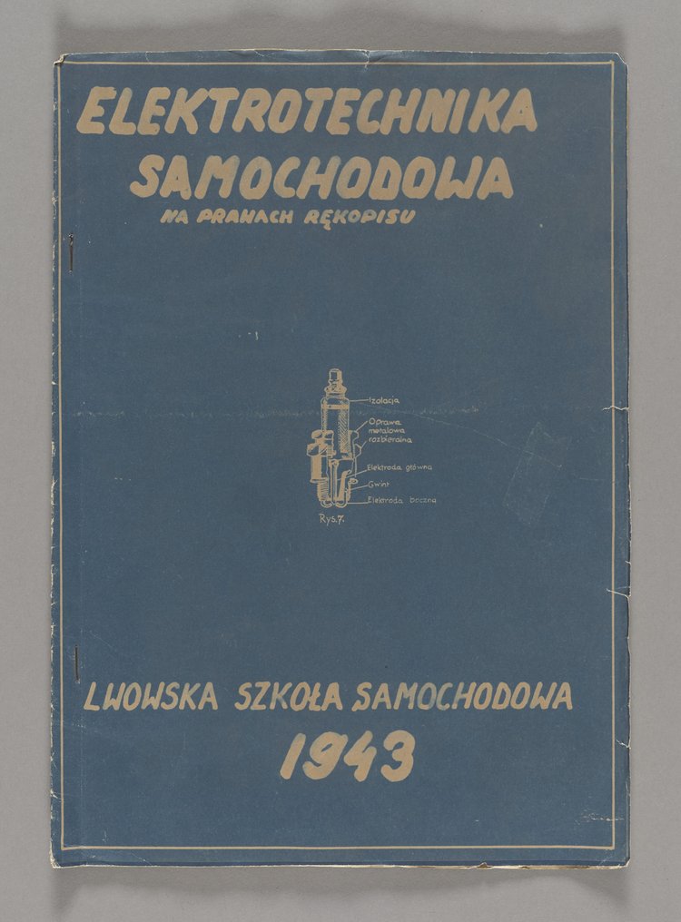 Broszura konspiracyjna p.t. Elektronika samochodowa. Na prawach rękopisu