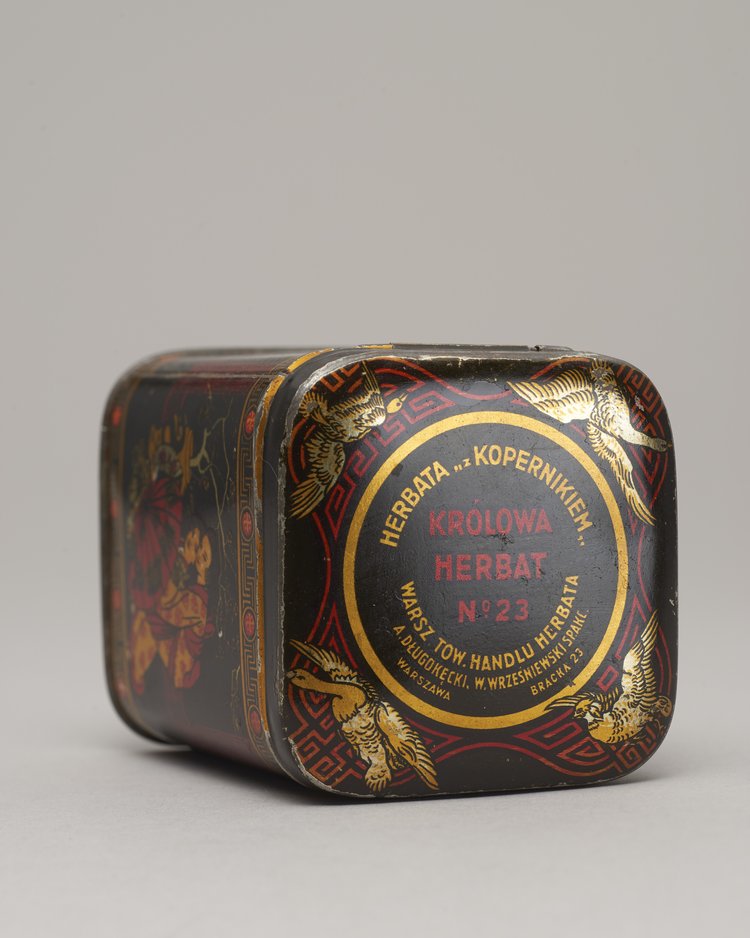 Pudełko po herbacie "z Kopernikiem"