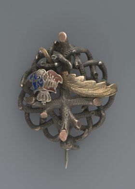 Broszka z symbolami patriotycznymi