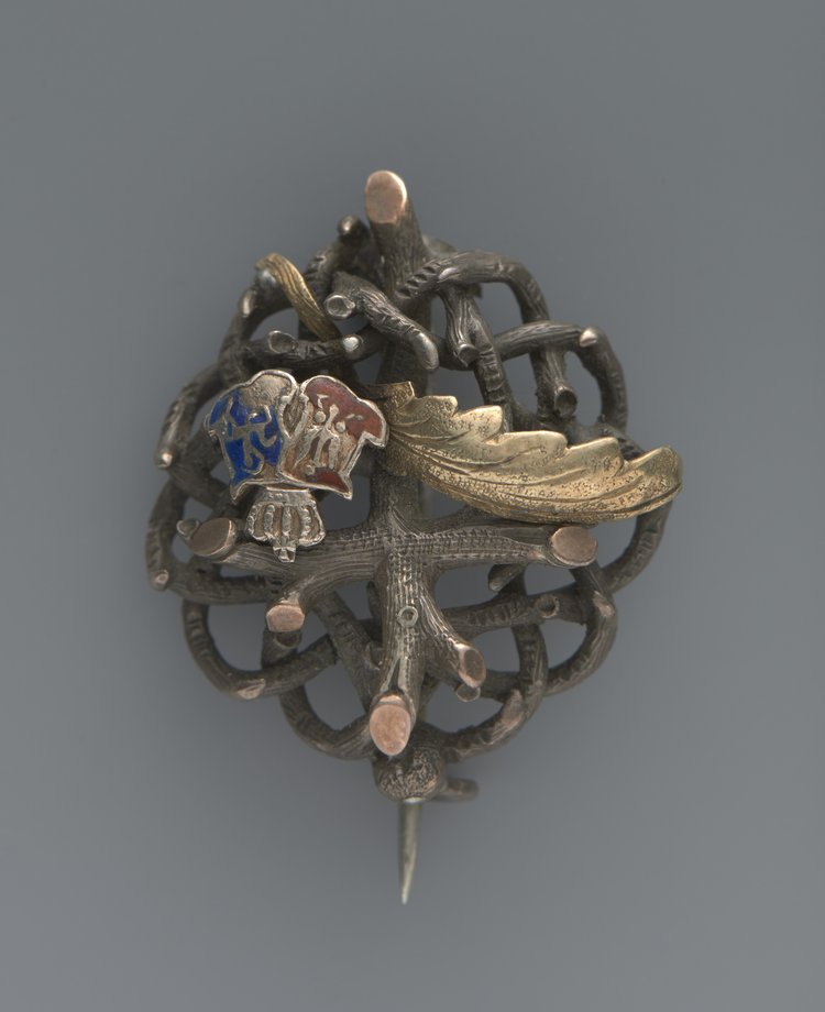 Broszka z symbolami patriotycznymi