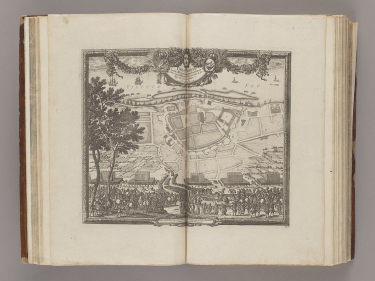 Urbs Warsavia Sedes Regum Poloniae (...) [Miasto Warszawa siedziba Królów Polski (...)]; ok. 1:4400