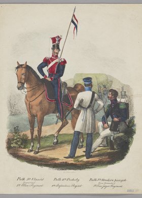 Pułk 50-ty Ułanów. Pułk 11-ty Piechoty. Pułk 5-ty Strzelców Pieszych