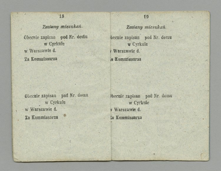 Książeczka legitymacyjna Ksawerego Gierszta