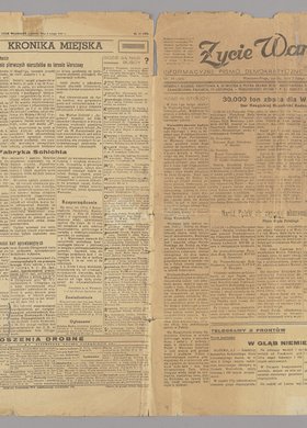 Gazeta Życie Warszawy, Nr 34 (103) z 3 lutego 1945 r.