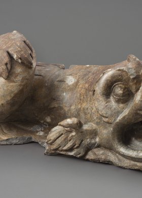 Delfin - fragment fontanny ogrodowej z Villa Regia (Pałacu Kazimierzowskiego)