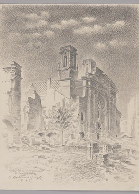 Ruiny kościóła garnizonowego w Warszawie